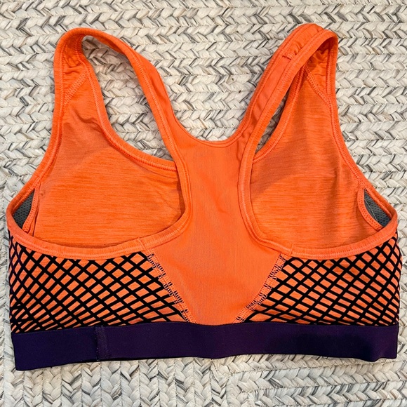 Nike Dri-FitSports Bra - orange & dark purple Small - Picture 4 of 5